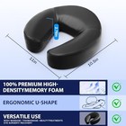 Universal Massage Table Headrest Cushion  Soft Foam Face Pillow  Black