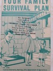 Vintage Pa - 578 Department Of Defense Your Family Survival Plan Booklet Poster