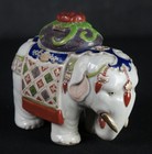 Antique Japanese Elefant Censer Ko-imari Ceramic Sculpture 1900 Art Craft