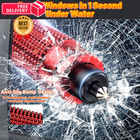 Smosun Safehammer - Upgraded Safe Hammer Glass Red And Black Silver