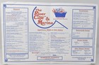1990s The River Cafe   Marina Restaurant Menu 6215 Edgewater Drive Erie Michigan