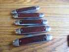5 New Old Stock 2 Blade Pocket Knifes Colonial Knife Usa