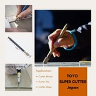 Toyo Tc-90 Original Brass Handled Oil Fed Supercutter Pencil Style Glass Cutter