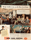 1947 New York Central Railroad Advertisement Train Passenger Served Vtg Print Ad
