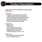 Jekavis Senior Phone Jf11w Big Button Corded Amplified Speakerphone