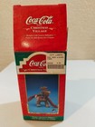 Coca-cola Christmas Village Reindeer With Scarves Tablepiece 4inch Coke