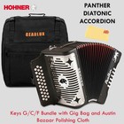 Hohner Panther Diatonic Accordion - Keys G c f W  Gig Bag