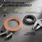 15 Pcs Oil Drain Plug Gasket Washer  M14 Copper Crush Washers  Compatible With