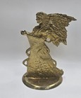 Vintage Jaimson Brass Angel Holder Display  9 1 2  Tall