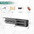 Wall Mounted Key And Mail Holder  Key Hooks Rack Organizer For Entryway Storage