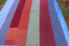Vintage 72 By 93 Inches  Heavy Duty Quilt With Flannel Back  Line Quilting