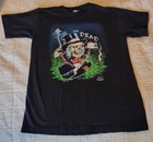Rare Vintage 1980s Grateful Dead    the Dead    T-shirt Vtg Med  Goth Skeleton 1989