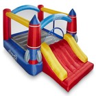 Rocket Bounce House With Slide And Blower Inflatable Bouncer With Bag