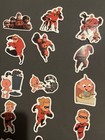 10 Pcs Random  1 5x2    The Incredibles Inspired Stickers Vinyl Decals Waterproof