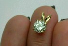 1 Ct Round Cut White Moissanite Solitaire Women Pendant 14k Yellow Gold Plated