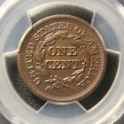 1847 Braided Hair Large Cent  Pcgs Ms-63  N-33