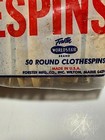 Vtg Forster Worlds Fair Round Slotted Wooden Clothes Pins 50 In Original Package