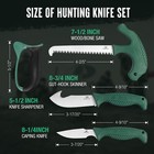 Mossy Oak 4pc Field Dressing Kit Hunting Knife Set Gut-hook Skinner Caping Knife