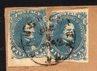 Csa  4a Two Stamps On Cover Jul 8 1862 Manchester Va Postmark