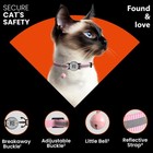 Cat Collar With Bells  Reflective Cat Collars Breakaway With Qr Code  Adjusta   