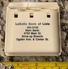 Dash-cash Coin Dispenser Adhesive Mount Lasalle Bank Of Lisle Vtg New Open Box