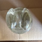 Vintage Hemingray-670 Cable Top Clear Glass Insulator  Made In The Usa 