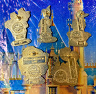      Disney Peter Pan Hidden Mickey Chess Pieces 5 Pin Lot Tiger Lily Captain Hook