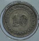 Straits Settlements 1882 Queen Victoria 10 Cents 290543 Combine Shipping