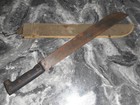 Vintage Japanese Machete W  Canvas Sheath 23 