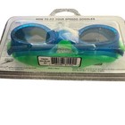 Sealed Speedo Hydro Spex Swim Goggles Blue Green Anti Fog Uv Protection Fitness