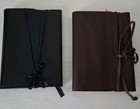 Lot Of 2 Vintage Leather Bound Journal  blank 