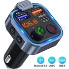 Wireless Fm Transmitter Car Adapter Type-c Pd 20w  Qc3 0 Fast Usb Charger Pd20w