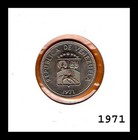 Venezuela Unc Coin 10 Centimos 0 10 Bolivares   Locha Mocha   Bs 1971 Y a40