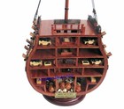 Hms Victory Cross Section Handcrafted Wooden Model Display Home Decor
