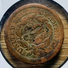 1850 Braided Hair Large Cent - Actual Coin Shown - Free Shipping Tracking Inv802