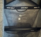 Nike Golf Men s 1 4 Zip Mock Neck Long Sleeve Solid Gray Golf Polo Size L