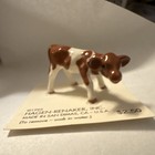 Hagen-renaker  Inc  Brown   White Cow Figurine   1995 San Dimas Ca Usa