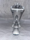 Vintage Clear Pointy Faceted  4    Heavy Glass Bottle Stopper