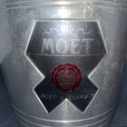 Moet   Chandon Aluminum Champagne Ice Bucket Made In France 1970   s - Vtg Barware