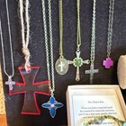 28 Pc Wearable Religious Jewelry Lot Crosses Rosaries  Cross Crucifix Jewelry