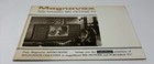 Vintage 1962 Magnavox Tv Sales Brochure Catalog Fold-out Form Solid State Read