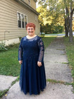 Plus Size Mother Of The Bride Dresse Slong Sleeve Formal Wedding Evening Gowns
