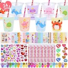  Valentine s Day Classroom Gift Set For Kids - 24 Cups  Notebooks  Reward 