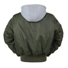 Men s Ma1 Air Force Flight Jacket Military Pilot Bomber Zipper Hooded Coat Tops