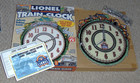 Lionel No  7183    100th Anniversary Train Clock In Box With Certification