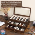 Yoimori Knife Display Case  3-layer Pocket Knife Case Display And Storage Kni