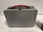 Vintage Green Grey Steel Metal Lunchbox   Thermos Rare  