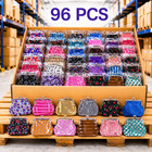Closeout Wholesale Lot 96 Coin Purses Kiss Clasp Wallets Bag Mixed Styles Colors