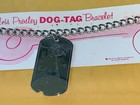 Elvis Presley 1956 Original Dog Tag Charm Bracelet With Display Card Ephemera B