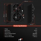  11   11 Inch Dual Slim Fan Push Universal Electric Radiator Cooling Fan  12v 